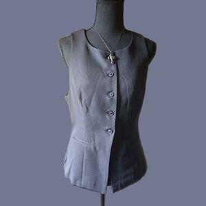 NWOT- Streetwear Society Black Button-Up Vest